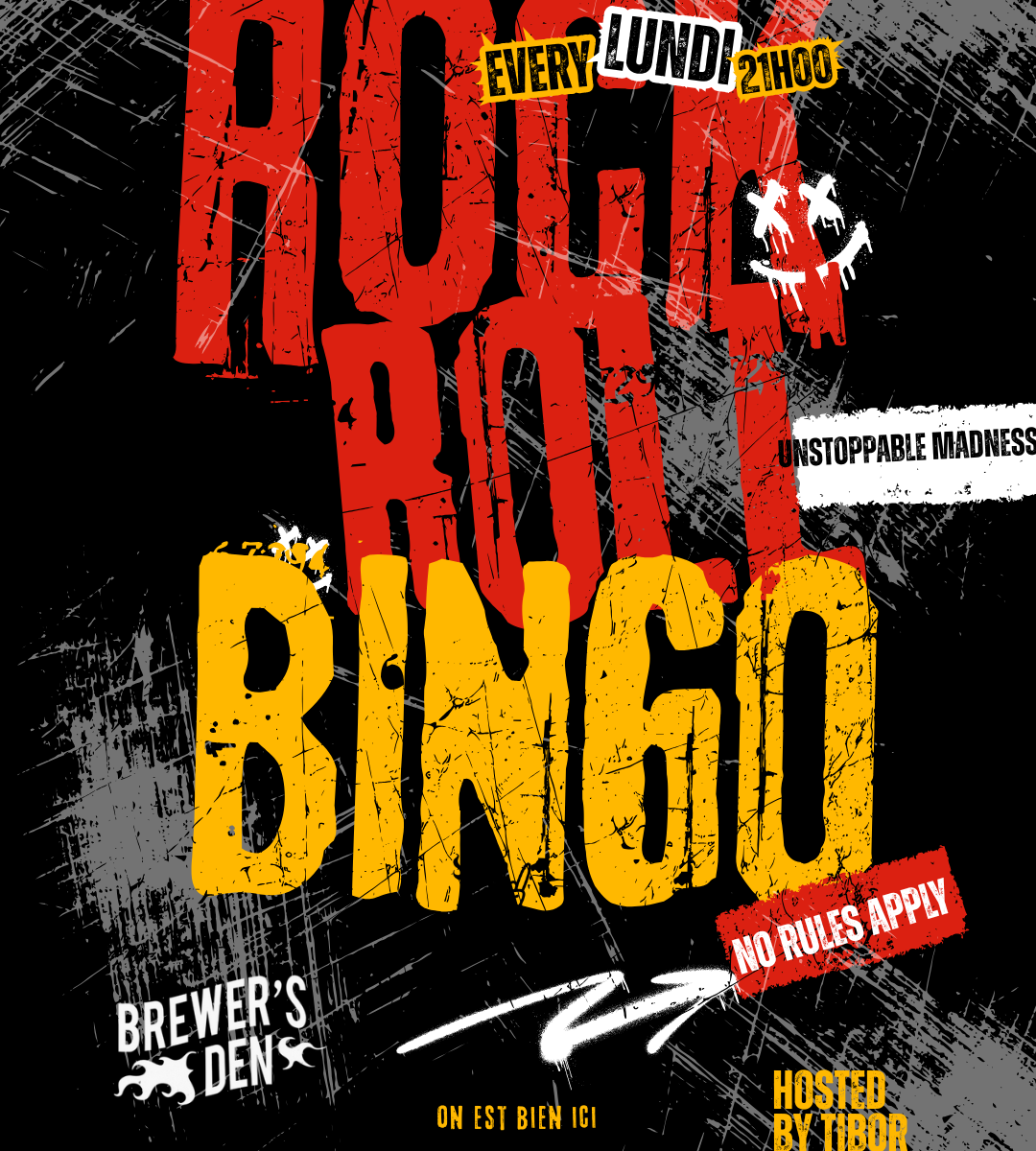 Rock N Roll Bingo at The Den Méribel. Bingo but better!